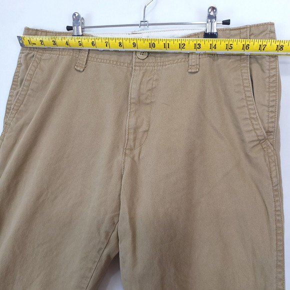 Old Navy Broken-In Khakis Men 34 X 29 (32) Straight Tan Chino Everyday Pants - Picture 7 of 11